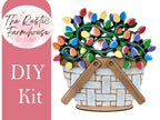 Christmas Lights Insert for the Interchangeable Flower Basket - RusticFarmhouseDecor