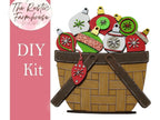 Christmas Ornaments Insert for the Interchangeable Flower Basket - RusticFarmhouseDecor