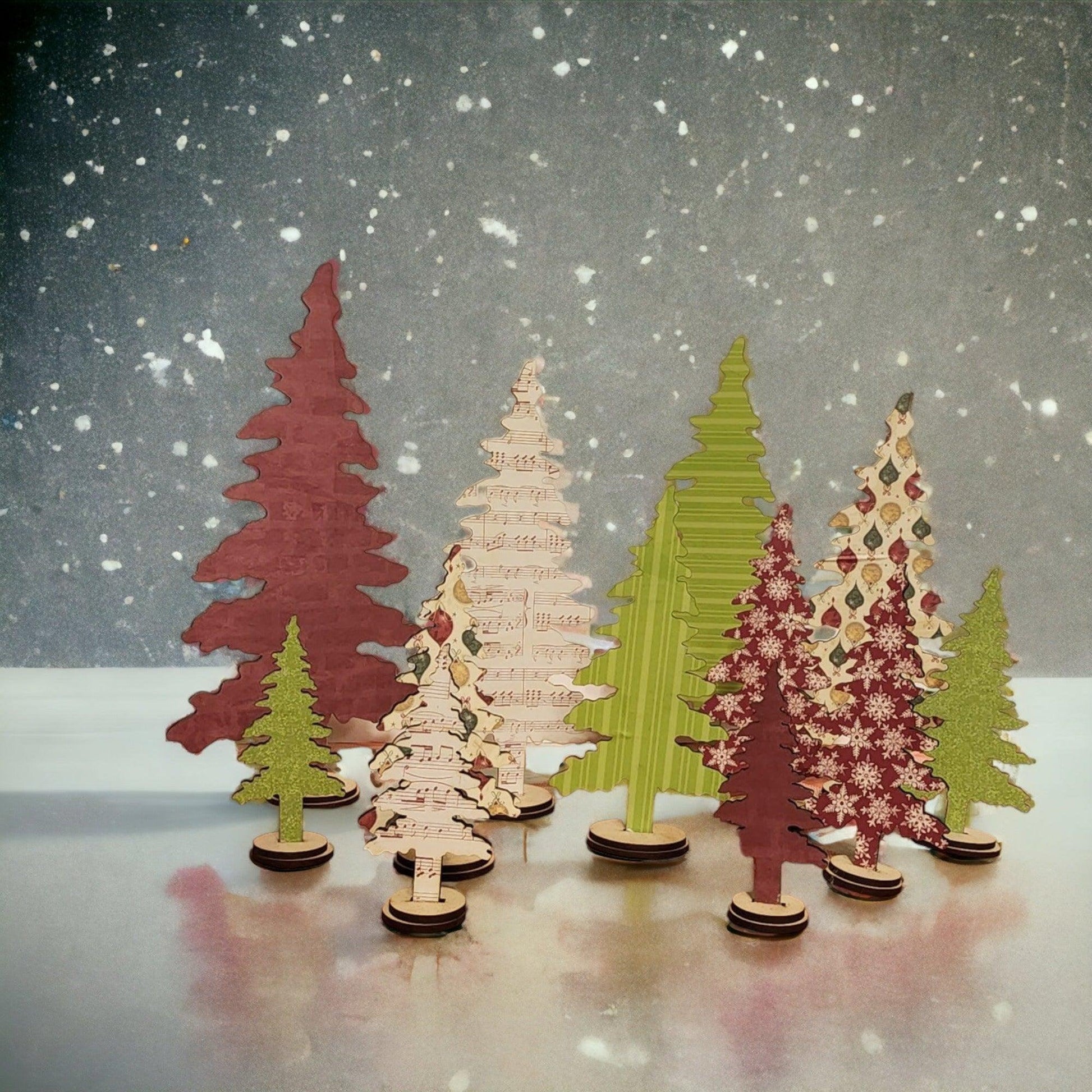 Christmas Pine Trees, DIY Christmas Decor, DIY Wood Blanks - RusticFarmhouseDecor