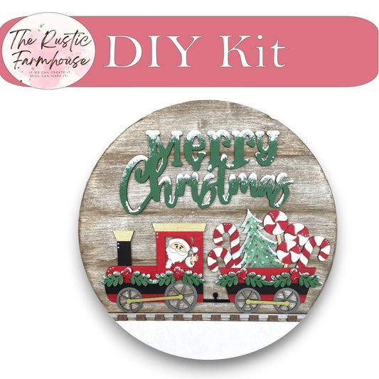 Christmas Train DIY Door Hanger - RusticFarmhouseDecor