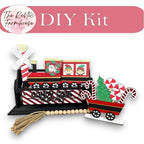 Christmas Train Interchangeable for Wagon or Raised Shelf Sitter DIY Kit - RusticFarmhouseDecor