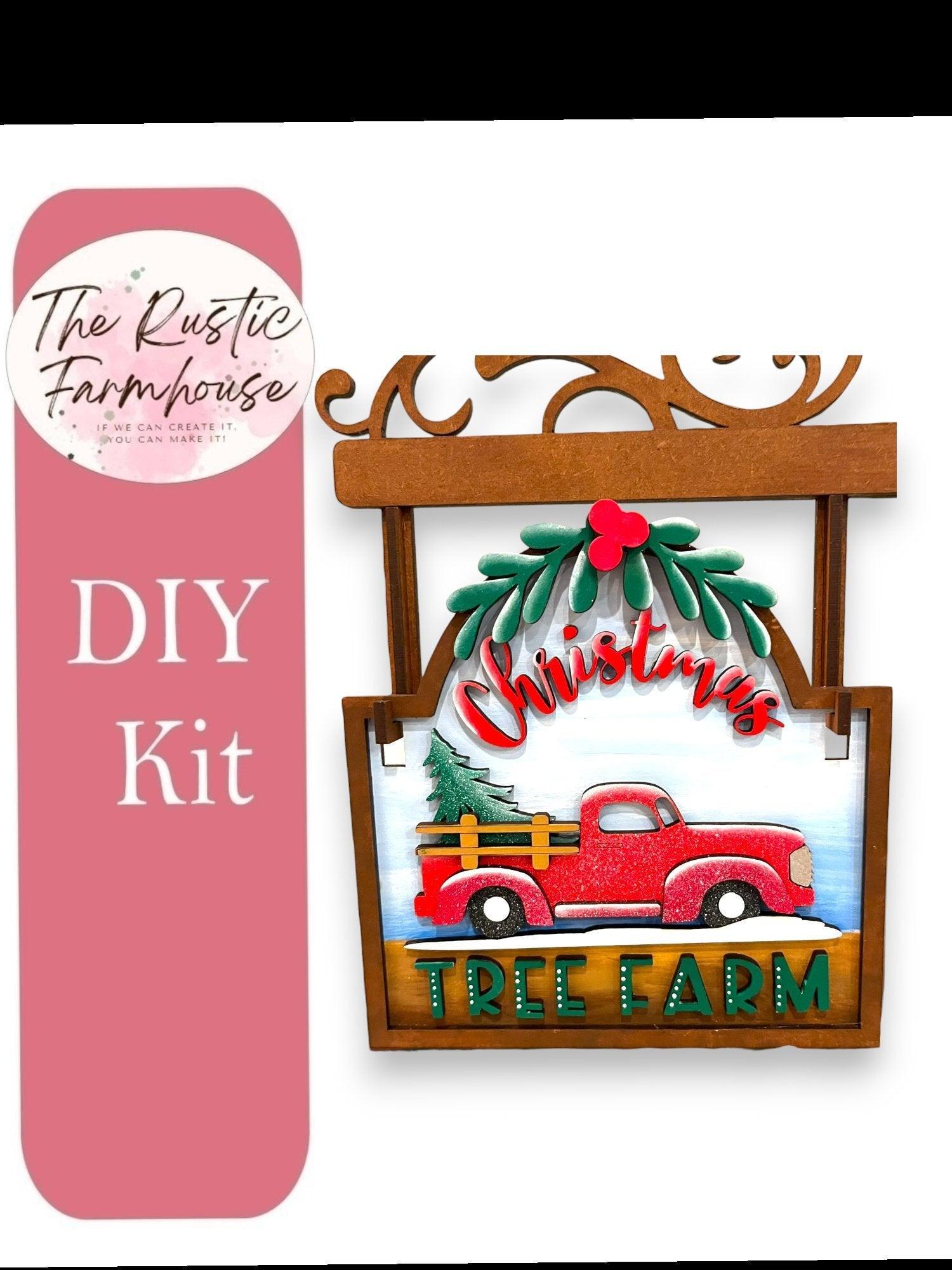 Christmas Tree Farm Sign and Inserts for the Mini Interchangeable Posts or Fence - RusticFarmhouseDecor