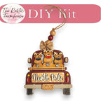 Christmas Truck Ornaments, Ten Differnt Designs, DIY Farmhouse Truck Ornament, Christmas Tree Ornaments DIY - RusticFarmhouseDecor