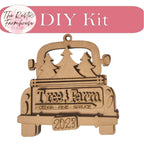 Christmas Truck Ornaments, Ten Differnt Designs, DIY Farmhouse Truck Ornament, Christmas Tree Ornaments DIY - RusticFarmhouseDecor