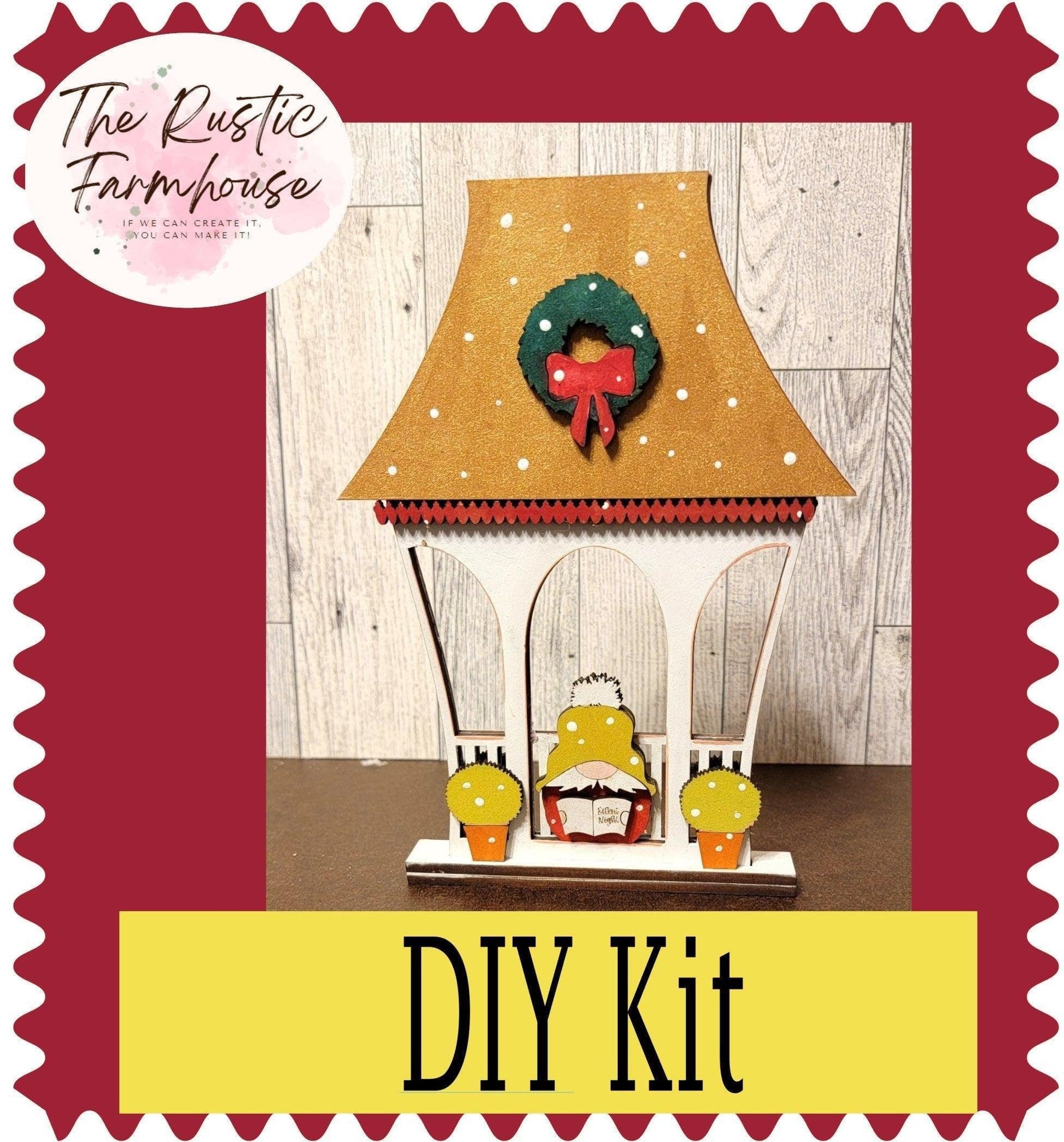 Christmas Village Gazebo DIY - RusticFarmhouseDecor