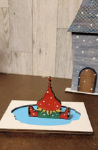 Christmas Village Ice Skating Rink with Elves DIY - RusticFarmhouseDecor