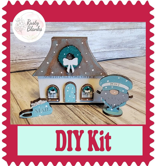 Christmas Village North Pole Post OfficeDIY - RusticFarmhouseDecor