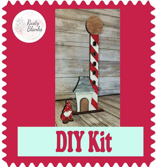 Christmas Village North Pole Visitors Center DIY - RusticFarmhouseDecor