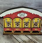 Christmas Village Reindeer Parking Barn DIY - RusticFarmhouseDecor