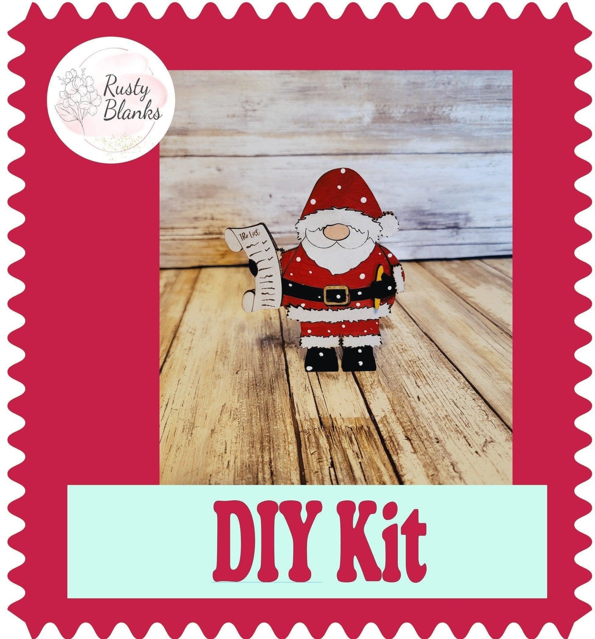 Christmas Village Santa and Sleigh DIY - RusticFarmhouseDecor