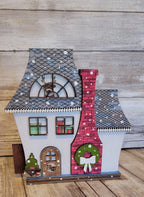 Christmas Village Santa's Workshop DIY - RusticFarmhouseDecor