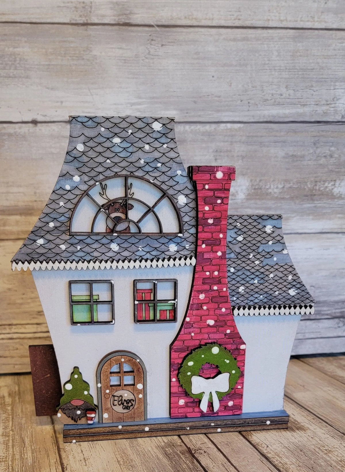 Christmas Village Santa's Workshop DIY - RusticFarmhouseDecor