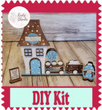 Christmas Village Snowball Factory DIY - RusticFarmhouseDecor