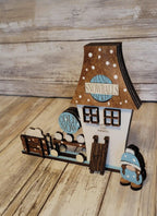 Christmas Village Snowball Factory DIY - RusticFarmhouseDecor