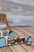 Christmas Village Snowball Factory DIY - RusticFarmhouseDecor