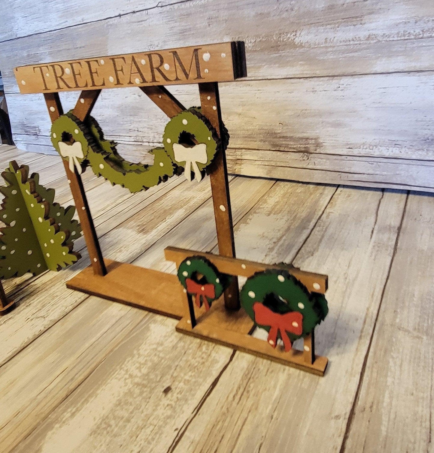 Christmas Village Tree Farm DIY - RusticFarmhouseDecor