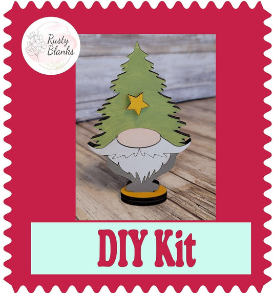 Christmas Village Tree Gnome DIY - RusticFarmhouseDecor