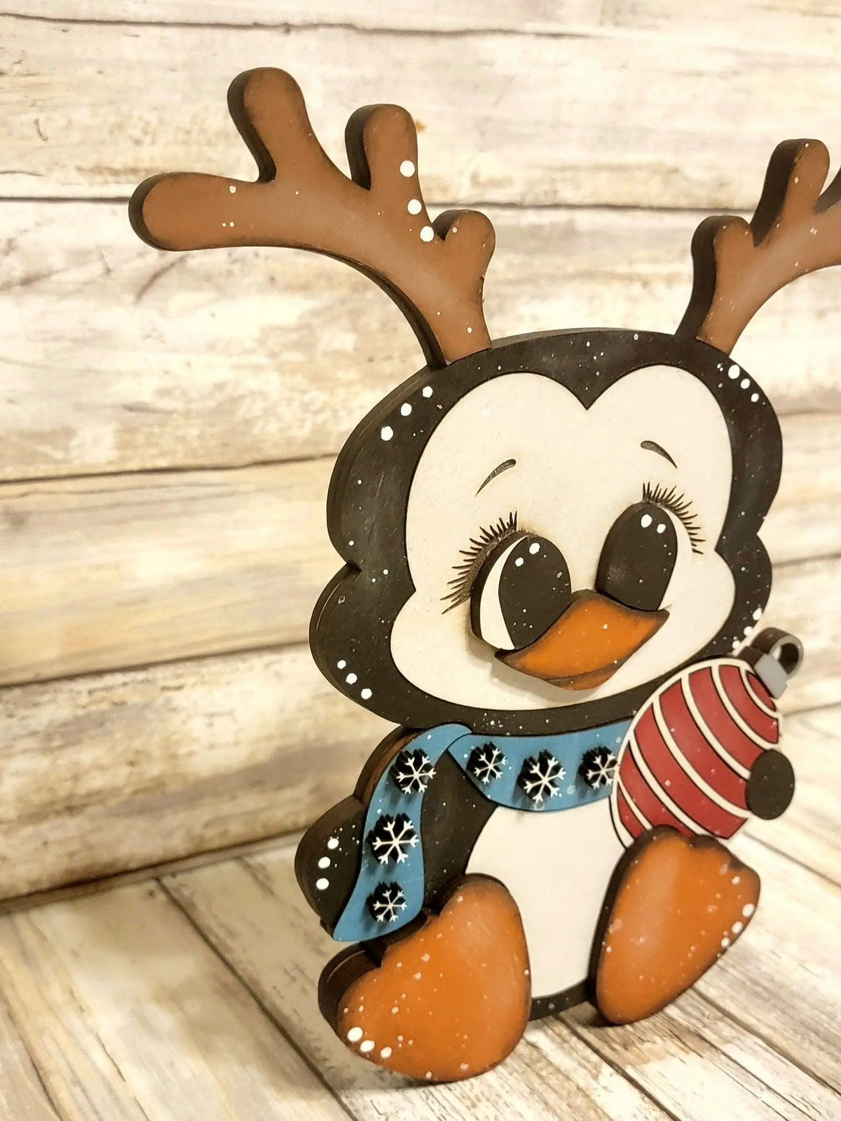 Chunky Penguin Tiered Tray SVG File - RusticFarmhouseDecor