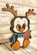 Chunky Penguin Tiered Tray SVG File - RusticFarmhouseDecor
