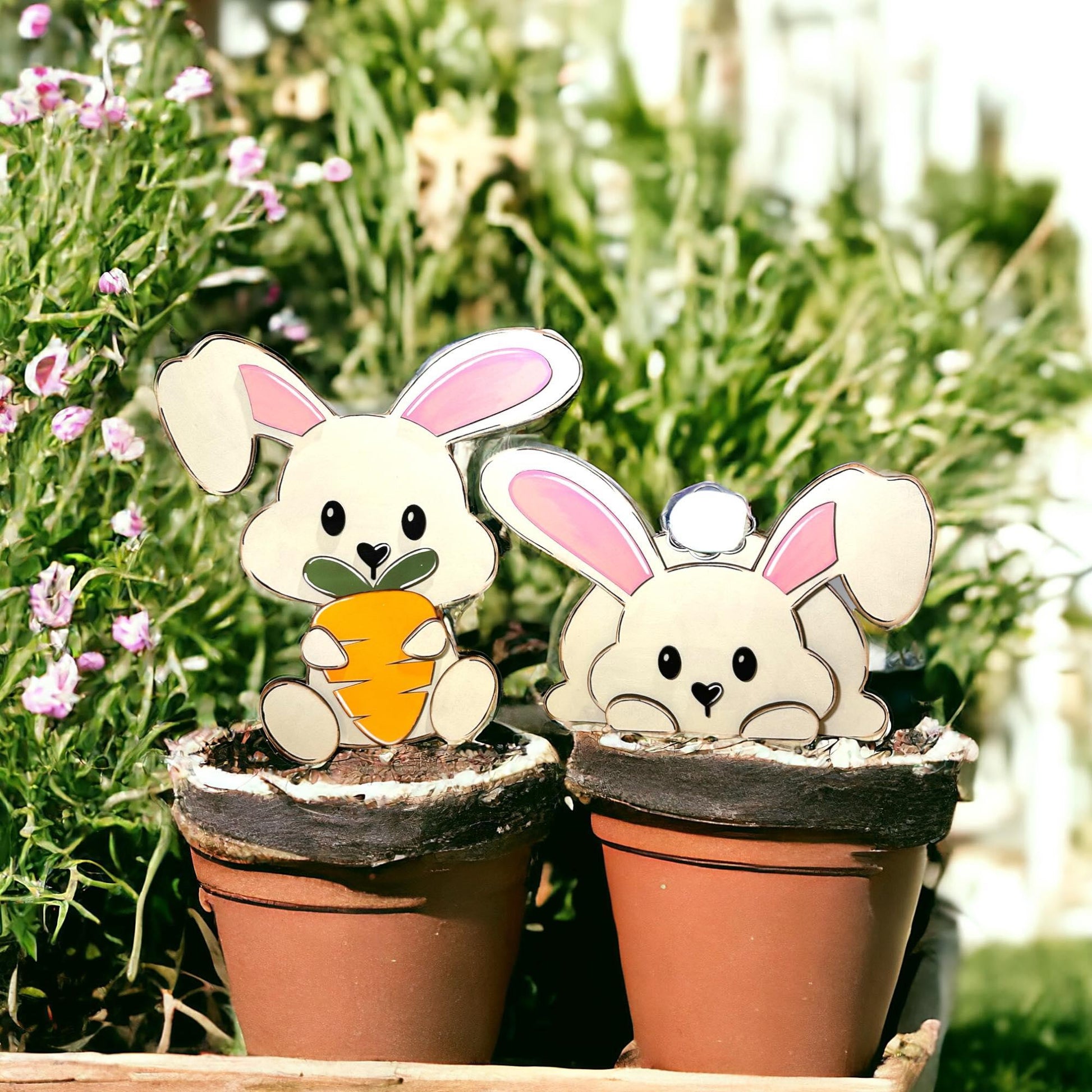 Chunky Sitting Easter Bunnies, DIY Craft Kit - RusticFarmhouseDecor