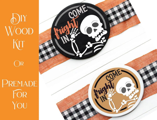 Come Fright In Halloween Door Hanger - RusticFarmhouseDecor