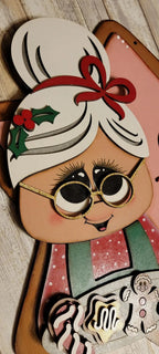 Cookie Tasters Weclcome Christmas Front Porch Door Hanger - RusticFarmhouseDecor