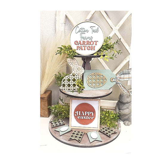 Cotton Field Farms Tiered Tray Set DIY kit - RusticFarmhouseDecor