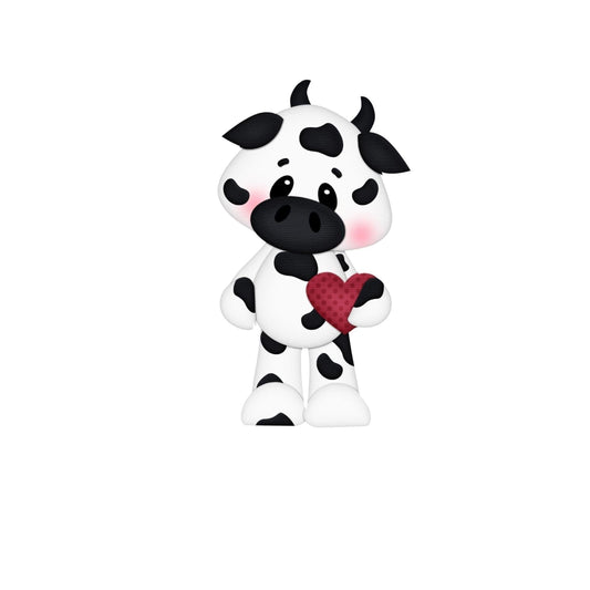 Cow with Heart - RusticFarmhouseDecor