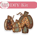 DIY Chunky Wood Autumn Pumpkins Shelf Sitters- 4 sizes - RusticFarmhouseDecor