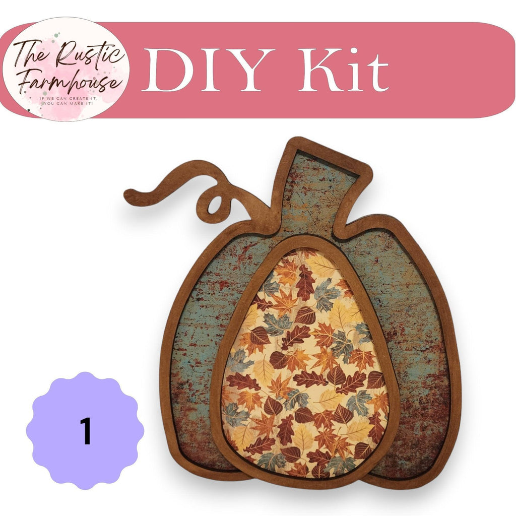 DIY Chunky Wood Autumn Pumpkins Shelf Sitters- 4 sizes - RusticFarmhouseDecor