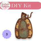 DIY Chunky Wood Autumn Pumpkins Shelf Sitters- 4 sizes - RusticFarmhouseDecor