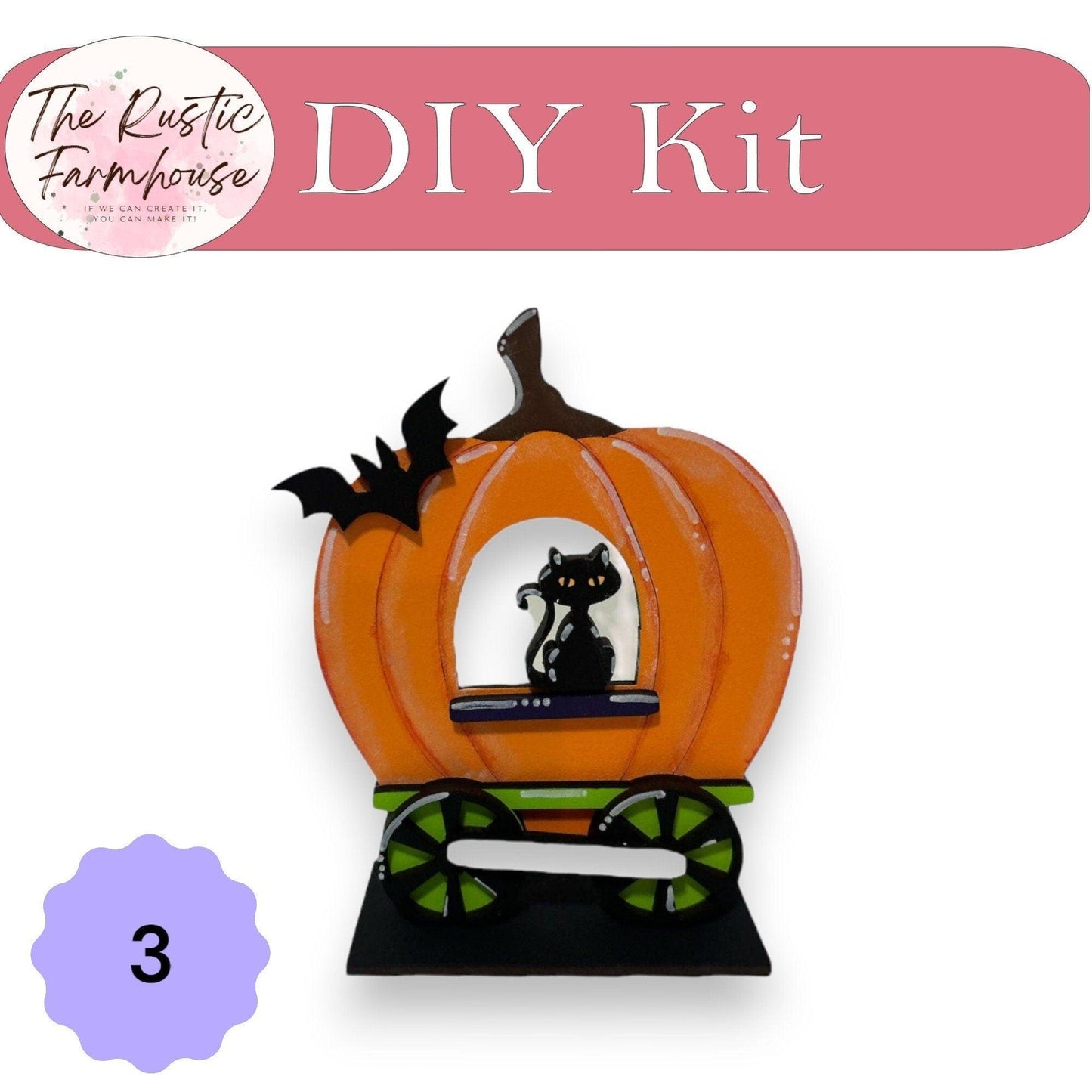 DIY Halloween Standing Train set Shelf Sitters DIY - RusticFarmhouseDecor