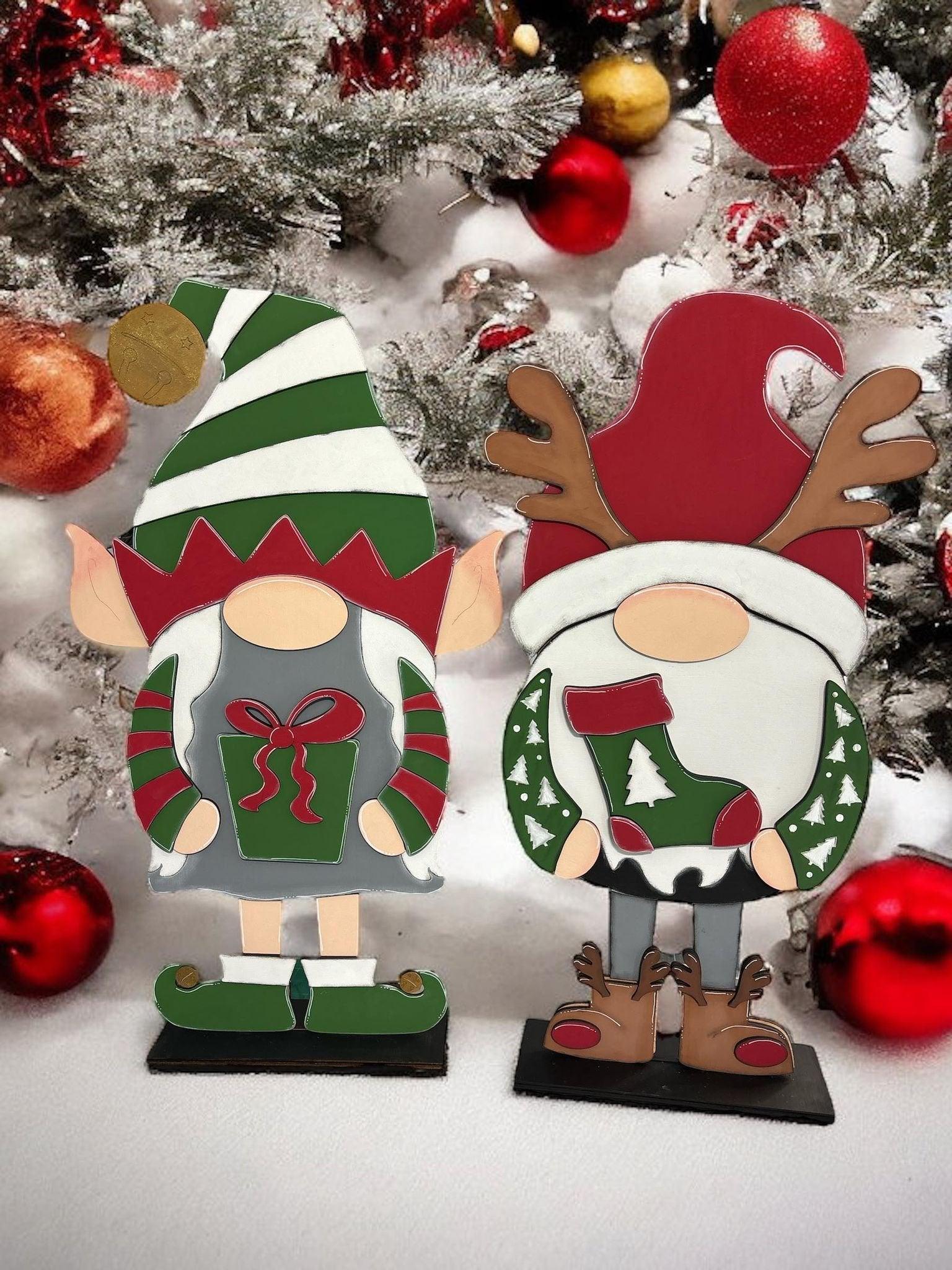 DIY Standing Interchangeable Christmas Reindeer Gnome Kit for our Boy or Girl Interchangeable Gnomes - RusticFarmhouseDecor