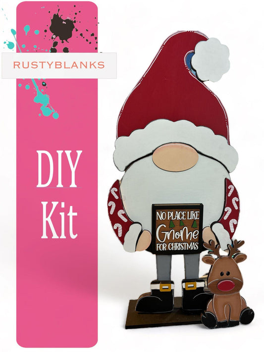 DIY Standing Interchangeable Christmas Santa and Reindeer Gnome Kit for our Boy or Girl Interchangeable Gnomes - RusticFarmhouseDecor