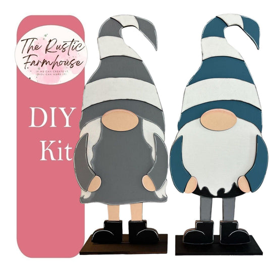 DIY Standing Interchangeable Gnomes Base Kit for Boy or Girl - Create Your Own Adorable Gnome Decor - RusticFarmhouseDecor