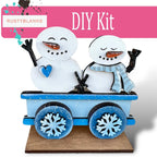DIY Winter Standing Train Set, Shelf Sitters - RusticFarmhouseDecor