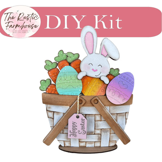 Easter Bunny Insert for the Interchangeable Flower Basket - RusticFarmhouseDecor