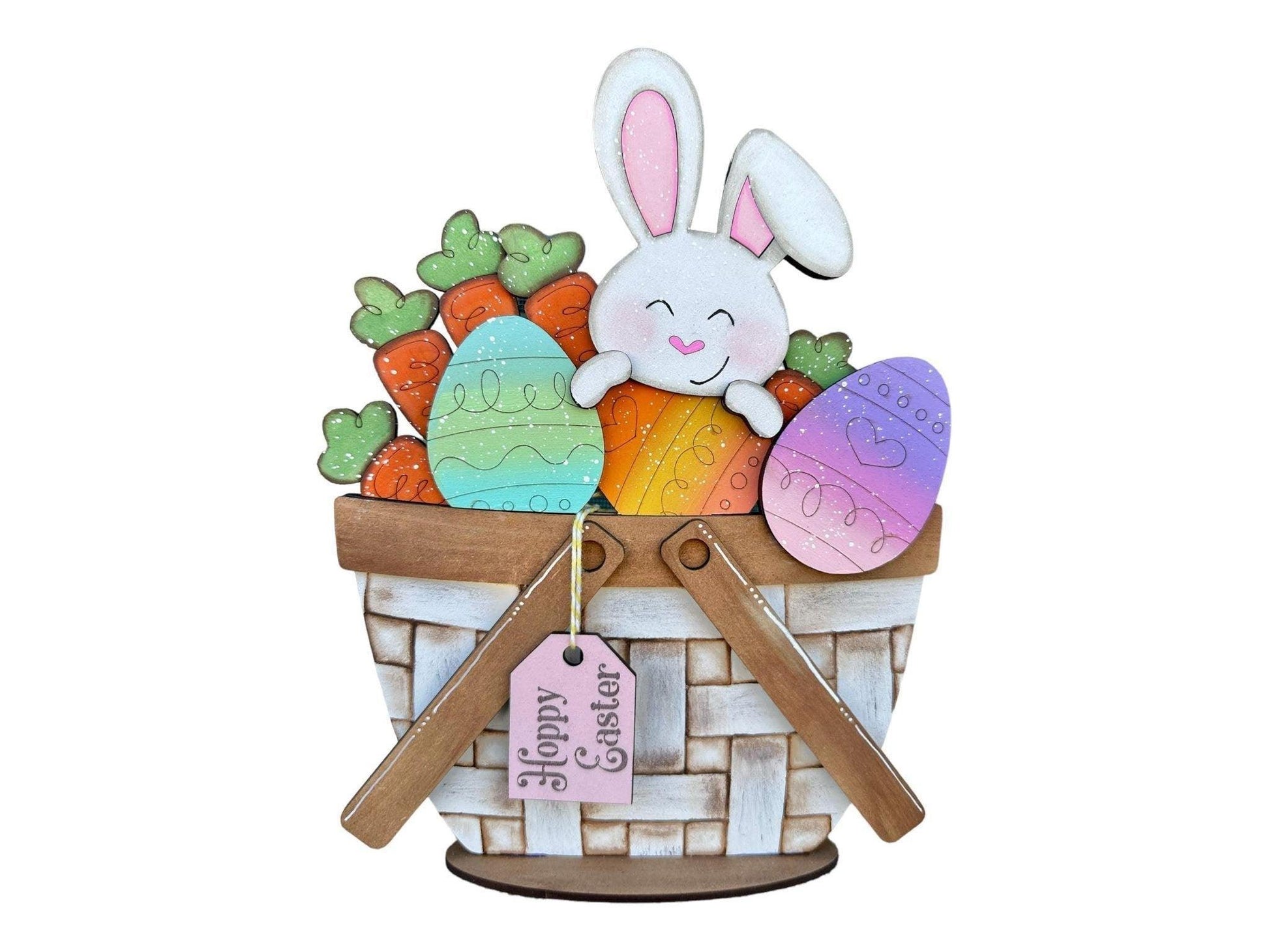 Easter Bunny Insert for the Interchangeable Flower Basket - RusticFarmhouseDecor