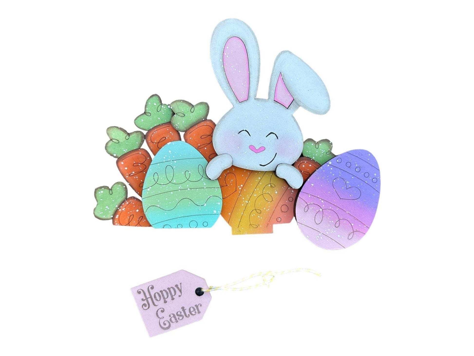 Easter Bunny Insert for the Interchangeable Flower Basket - RusticFarmhouseDecor