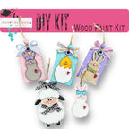 Easter Bunny Ornament and Gift Tag Bundle - RusticFarmhouseDecor