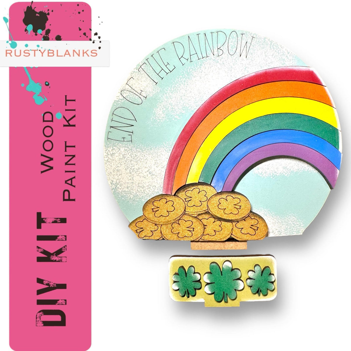End of the Rainbow Insert for Snow Globe DIY Interchangeable Decor, Gift for Her - RusticFarmhouseDecor