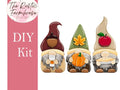 Fall Gnome Shelf Sitter, DIY Gnome kit, Tiered Tray Decor - RusticFarmhouseDecor
