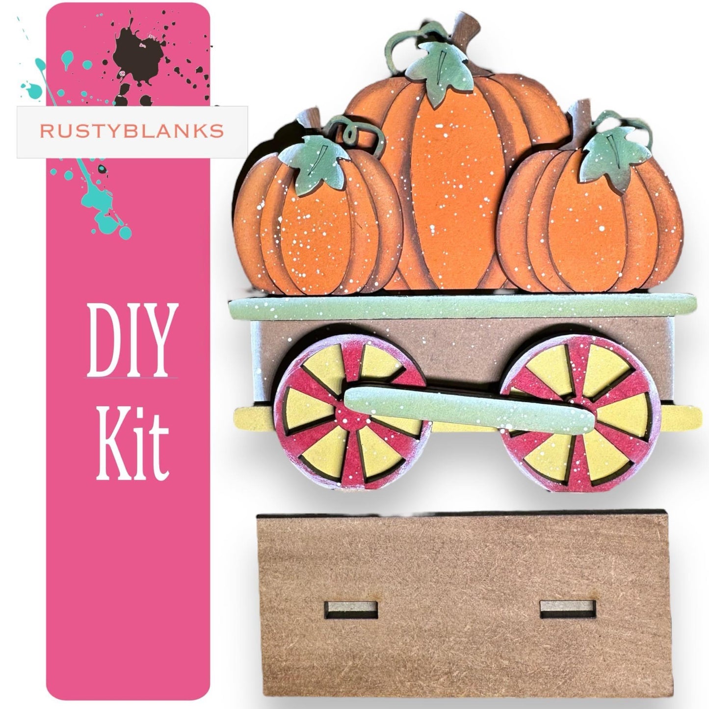 Fall Train DIY Wood Blank Paint - RusticFarmhouseDecor