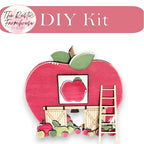Fall Village Apple Barn Self Standing Double Sided - RusticFarmhouseDecor
