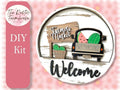Farm Truck Inserts for Welcome sign, DIY Door decor, 11 inch Door hanger, DIY Interchangeable door hanger insert, Welcome Insert Door Hanger - RusticFarmhouseDecor
