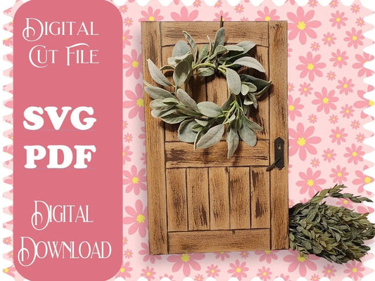 Faux Door Farmhouse SVG Digital Download for Glowforge or Laser, Farmhouse decor for laser, Glowforge svg, Door Home Decor - RusticFarmhouseDecor