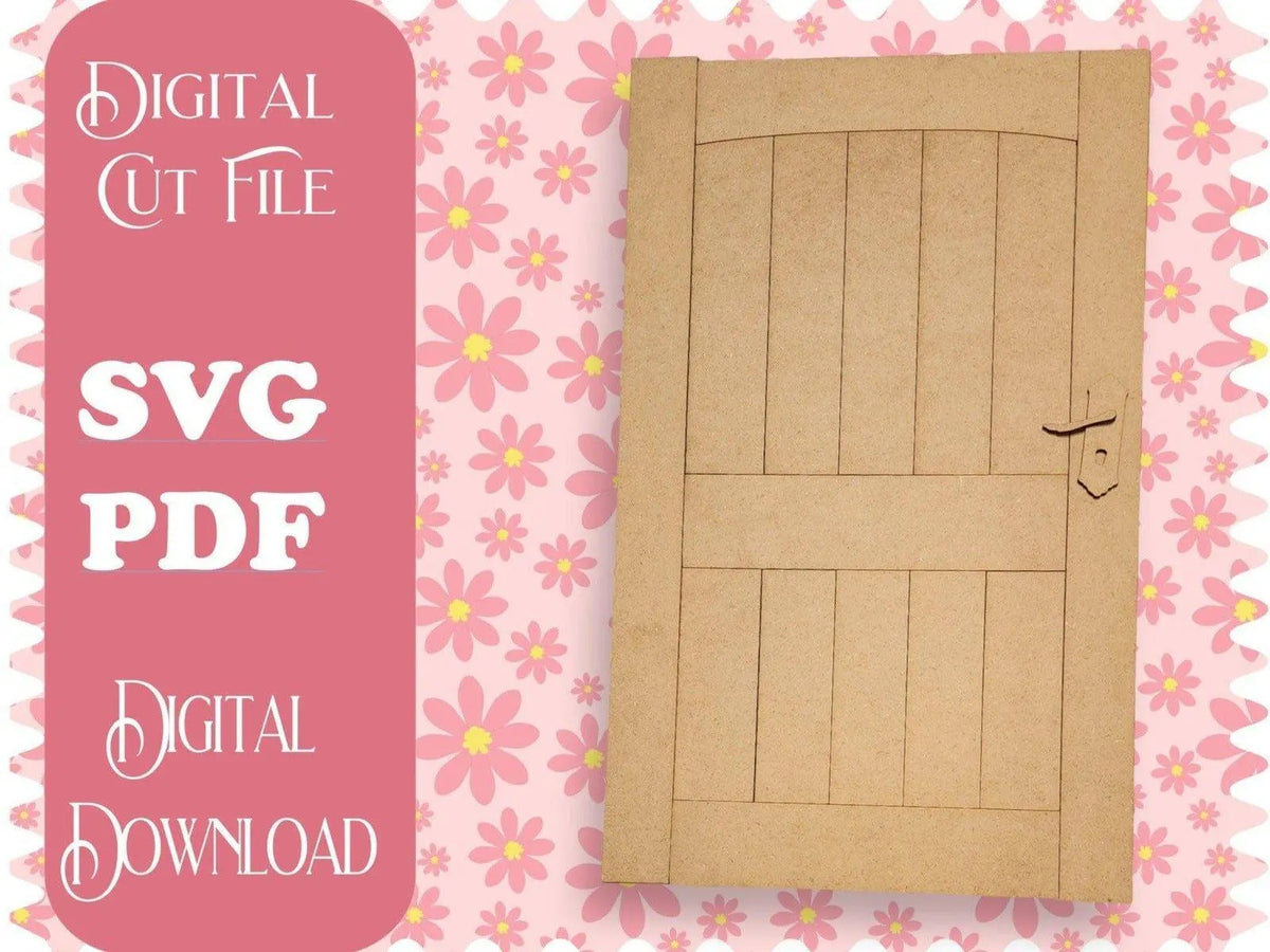 Faux Door Farmhouse SVG Digital Download for Glowforge or Laser, Farmhouse decor for laser, Glowforge svg, Door Home Decor - RusticFarmhouseDecor