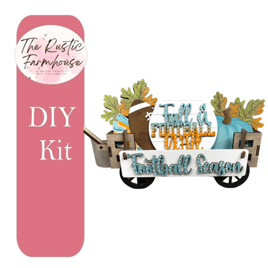 Football Season Interchangeable for Wagon or Raised Shelf Sitter DIY Kit - RusticFarmhouseDecor