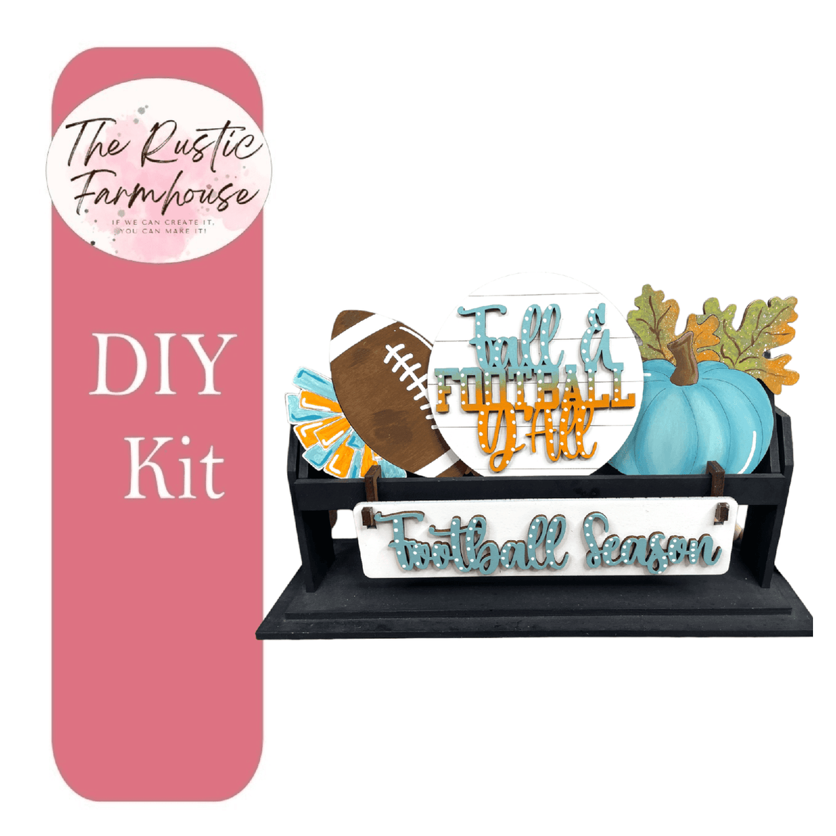 Football Season Interchangeable for Wagon or Raised Shelf Sitter DIY Kit - RusticFarmhouseDecor