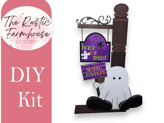 Ghost "Smell my feet" for our Interchangeable Sign or Large Post - RusticFarmhouseDecor